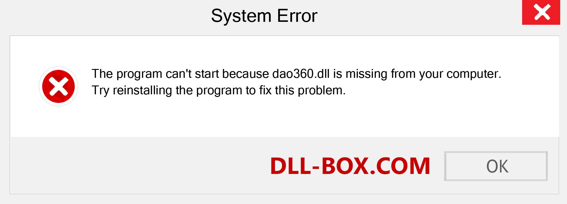  dao360.dll file is missing?. Download for Windows 7, 8, 10 - Fix  dao360 dll Missing Error on Windows, photos, images